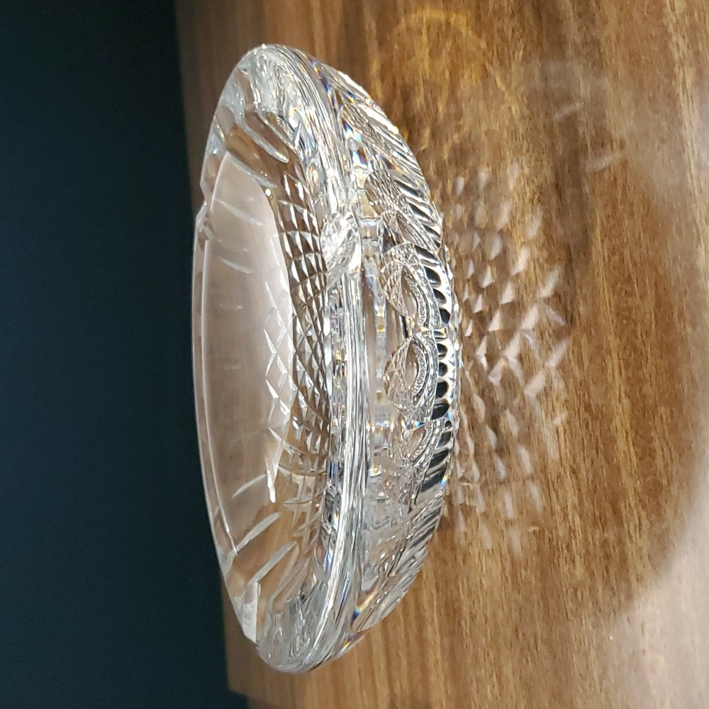 Ashtray Cut glass clear bowl crystal